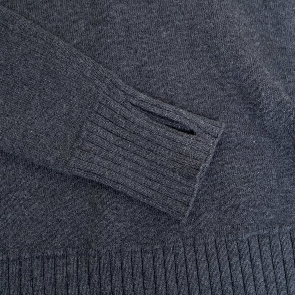 Lululemon Still Lotus Sweater Reversible in Heathered Black Fits Small - Picture 9 of 13